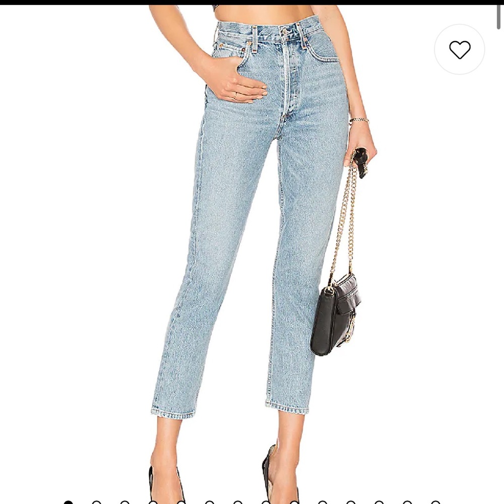 AGOLDE Riley High Rise Straight Jeans Size 24